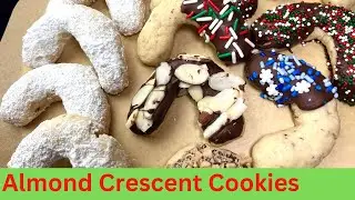 Melt in your Mouth Almond Crescent Cookies | Easy Christmas Cookies