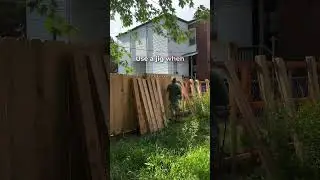 How To Install Fence Pickets #shorts #diy #construction