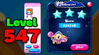 Candy Crush Saga - Level 547 Completed (No Boosters Gameplay)