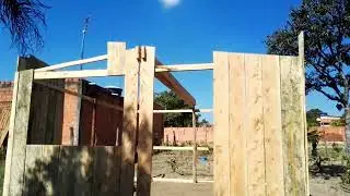 como fazer casa de madeira   parte 1