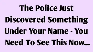 The Police Just Discovered Something Under Your Name You Need To See This Now....