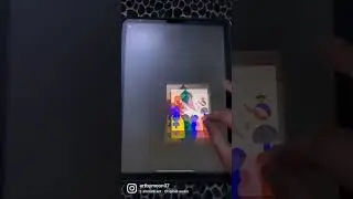 Abstract Digital Art 🎭 in PROCREATE | Art By Moon #shorts #digitalart #procreate