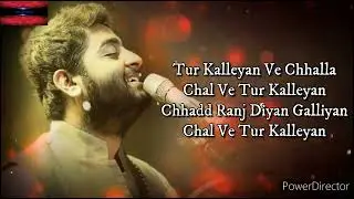 Tur Kalleyan (lyrics) | Arijit Singh | Laal Singh Chaddha | Shadab | Altamash | Lifetime music