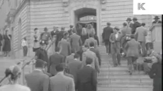 1947 Humphrey Bogart and Lauren Bacall Protest HUAC, Washington DC