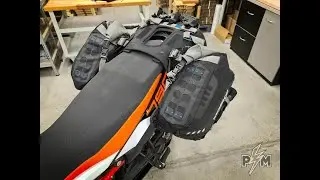 Perun moto KTM 790/890 Billet rack - Large and Mosko moto Reckless 80 v3