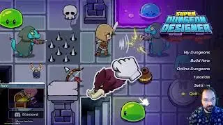 Super Dungeon Designer Dev Stream! Showing new enemies and playing dungeons!