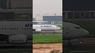 US Bangla Airlines slow motion takeoff #aviation #usbanglaairlines s#bangladesh #shorts #airport