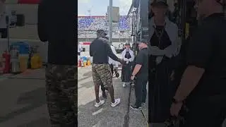 Michael Jordan at Darlington Throwback Weekend! #nascar #michaeljordan