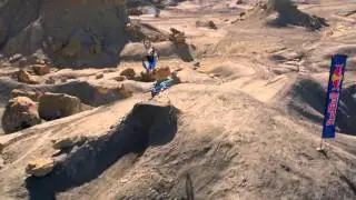World's first double backflip (courtesy: Teva)