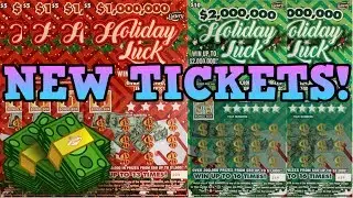 $2 MILLION DOLLAR PRIZE HOLIDAY LUCK SCRATCH OFF TICKETS 💰💰💰