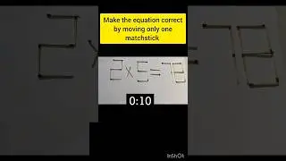 #matchsticktrick #math #puzzler #shortvideo