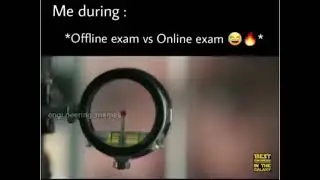 Online Exam vs Offline Exam WhatsApp Status