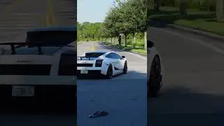 Twin Turbo Gallardo Spooling up #carsandcoffee #lamborghinni #gallardo #fyp