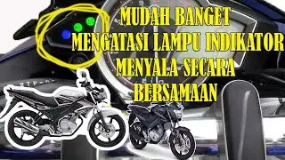 Lampu indikator Vixion new dan lampu air radiator menyala secara bersamaan