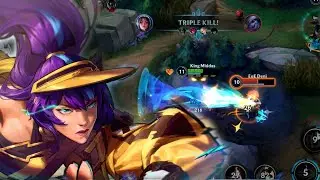 BUFFED IRELIA IS INSANE MID -- WILD RIFT CARRY GAMEPLAY (QUADRAKILL)