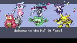 Pokemon Radical Red mono Psychic elite four and champion