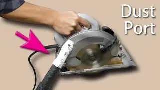 Circular saw dust collection hose adapter/port DIY
