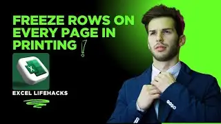 Keep Header Row Visible on Every  Page | Excel Print Titles Feature |