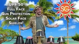 UPF 50 Rating Solar Face Shield for Full Face Protection Outdoors