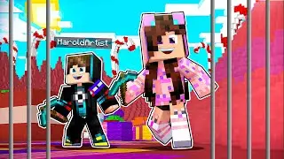 CAEMOS EN UNA PRISION! 😅 Minecraft Dulce 😋 Sandra Cires Play ft HaroldArtistPlay