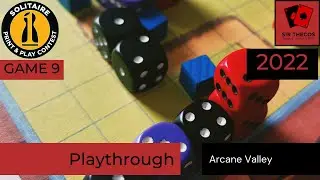 Playthrough | Arcane Valley (2022 Solitaire Print and Play Game Design Contest)