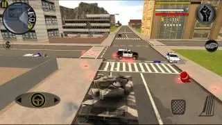 Stickman Rope Hero In Tank - Gameplay