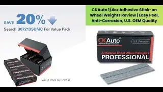 CKAuto 1/4oz Adhesive Stick-on Wheel Weights Review | Easy Peel, Anti-Corrosion, U.S. OEM Quality