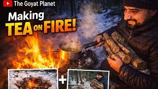 Making Tea on fire | Bonfire | Collecting Wood
