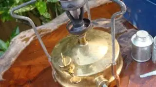 Vintage Brass Pressure Stove - Burmos Burner PRIMUS   Paraffin Spirit Camping