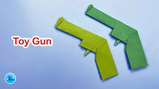 How to make a paper pistol - easy paper gun making