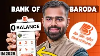 Bank of Baroda Online Account Opening 2025| BOB Zero Balance Account Opening Online | Bank of Baroda