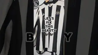 Restoring a Vintage Newcastle United Home Shirt | NUFC Retro Kit