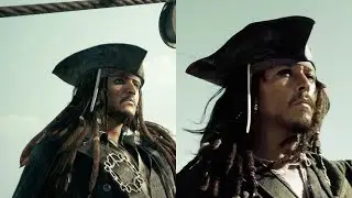 Kingdom Hearts 3 Pirates of the Carribean SIDE on SIDE Comparison 4K