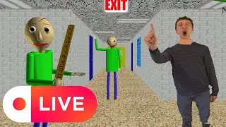 Chilling and Playing Horror Games: Baldi's Basics Classic Remastered