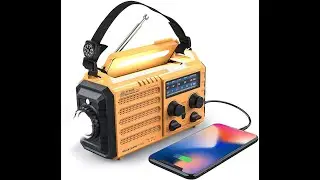 Emergency Radio with NOAA Weather Alert, Portable Solar Hand Crank AM/FM Radio