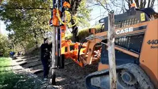 PAUSELLI Pile driver equipment mod. 300B for the installation of fences, orchards and wineyards