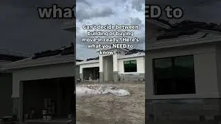 New construction in Port St. Lucie: should you build or buy move-in ready? #portstlucie #realestate