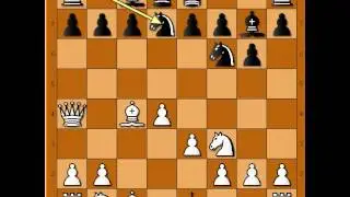 Poučna &scaron;ahovska minijatura - WALL vs GANTT - Damin gambit # 612