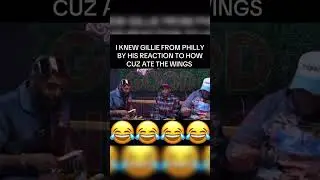 Gillie Da Kid laughing about how he tore that chicken up got me weak 💀🍗