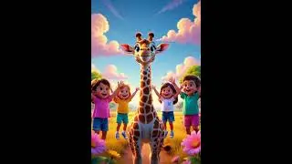 Giraffe Stretch Song 🦒☁️ | Move & Dance #Shorts #kidscartoon #kidsstory #3danimation