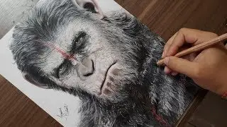 Desenhando o Cesar | Planeta dos Macacos