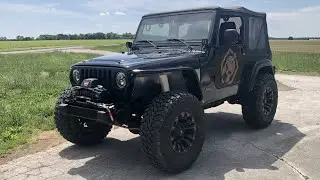 Jeep Wrangler TJ на 37-х 0-60 (стандартная передача)