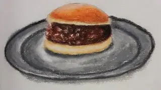 How to draw stuffed pancake oilpastel drawing #howto #drawing #pancake #oilpastel #tutorial