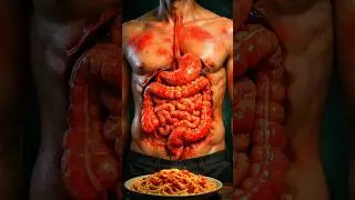 Pasta Inside Your Body | 3D Digestive Journey#Pasta#PastaDigestion#HumanBody3D#AnatomyShorts