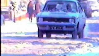 Spencer Street & Greatfield Road Kidderminster under snow 1982