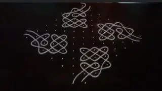 Easy kolam 13*1 dots #sikkukolam #kambikolam #small kolam #margazhi @sharmicreation7867 