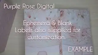 Shabby Rose Ephemera or Yearly Organizer