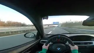 BMW e92 335i n54 (Stock) AUTOBAHN POV 100 - 200 13sec.