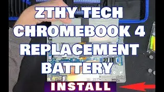 Replacing my Chromebook 4 Battery with an Aftermarket ZTHY Tech Battery,  old one wouldn't charge