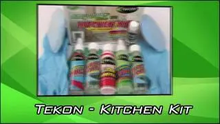 Tekon Green ECO Hydrophobic Residential and Commercial Products clean Kitchen Surfaces